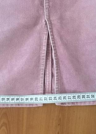 Вельветовая нежно-розовая юбочка guess!🌸8 фото