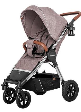 Прогулянкова коляска дитяча carrello supra, коричневий колір