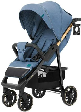 Прогулянкова коляска для дитини carrello echo, синій колір
