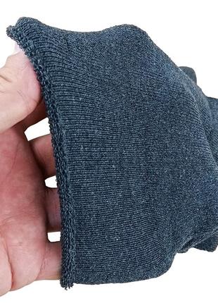Шкарпетки чоловічі зимові з махрою медичні 41-46 розмір темно-сірий4 фото
