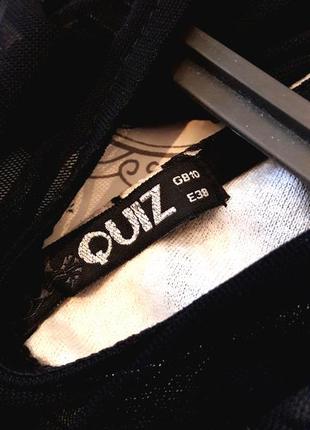 Стильная фактурная черно-белая  блуза с баской от quiz4 фото