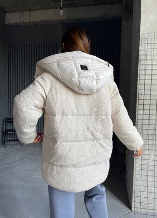 Куртка женская меховая с плащевкой еврозима разм.s-xl8 фото