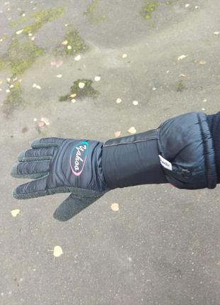 М - длинные тёплые лыжные перчатки зимние с утеплителем thinsulate2 фото