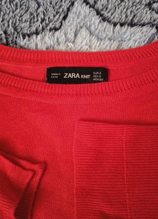 Zara knit лонгслив вискоза/свитер кофта7 фото