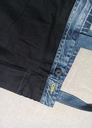 Сумка для покупок, торбина, шопер, екосумка з джинсової тканини на підкладці з 4-ма кишенями7 фото