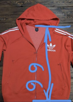 Кофта худі на замку adidas originals три полоски олімпійка adidas реглан6 фото