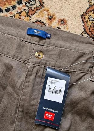 Фірмові англійські бавовняні брюки cotton traders,нові з бірками,розмір 36,100% бавовна.5 фото