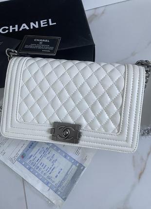 Сумка chanel белая2 фото