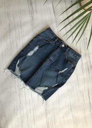 Джинсовая юбка s/26 pull &amp; bear 8