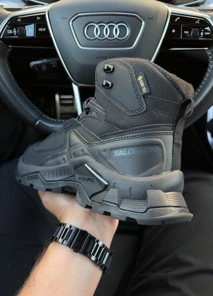 ❄️треккинговые мужские ботинки salomon quest element 97x gore-tex all black ⬆️5 фото