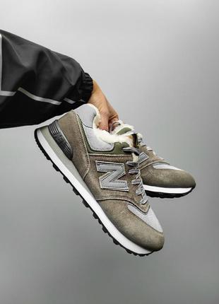 Чоловічі зимові кросівки нью беленс, new balance 574 x stone island. до - 21°с.