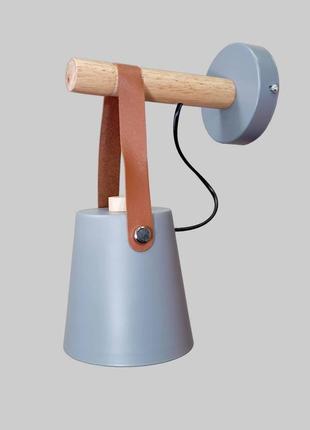 Настінний сірий світильник модерн (52-v27040-1 gray)