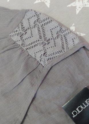 Жіноча бавовняна блуза з мереживом, туніка блузка esmara німеччина