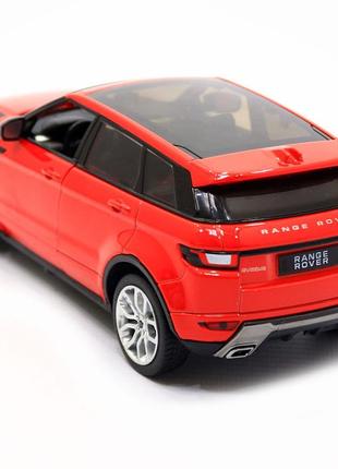 Машинка іграшкова автопром «range rover» джип, метал, 17 см, червоний (світло, звук, двері відчиняються) 68258ar5 фото