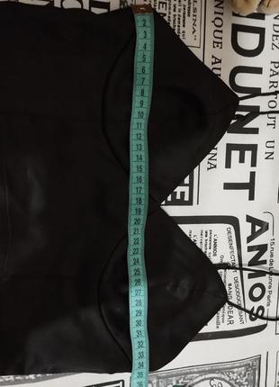 Атласный топ xs/s от h&m укороченный короткий кроп топ корсет на тонких лямках лиф атласная черная блуза4 фото