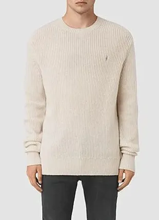 Фирменный шерстяной свитер джемпер allsaints lymore crew sweater