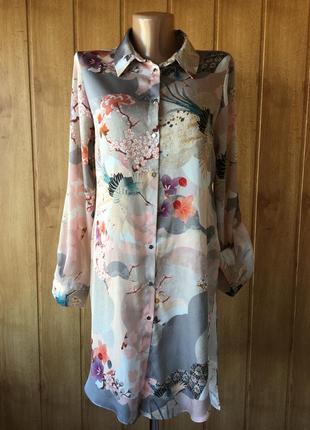 Женское платье туника с рукавом