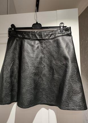 Спідниця з екошкіри h&m