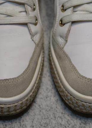Кожаные демисезонные ботинки geox оригинал - 38 - 39 размер5 фото