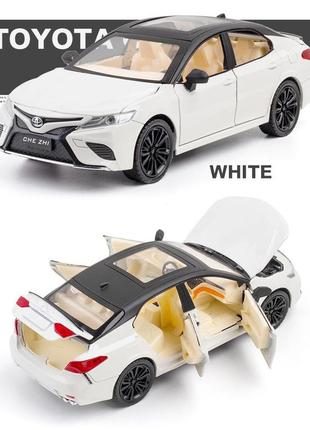 Машинка металлическая toyota camry sport 2018 «autoexpert премиум» (тойота камри), белая, 20,5*9*5,5 см