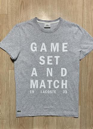 Lacoste game set and match big logo футболка