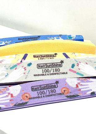 Пилочка баф для манікюру, 100х180 гріт