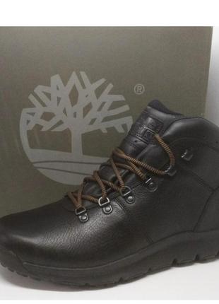 Кожаные ботинки timberland world hiker leather. оригинал3 фото