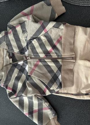 Костюм худи на замочке + штанишки burberry оригинал3 фото