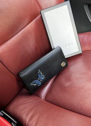 Женский кошелек из натуральной кожи в стиле gucci