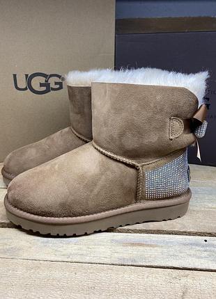 Угги бежеві замша хутро 37, 38рр ugg australia