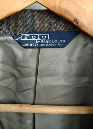 Шерстяной пиджак polo ralph lauren, made in usa. polo ralph lauren2 фото