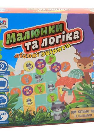 Настольная игра fun game «малюнки та логіка: лісові звірята» (украинский язык), ukb-b00322 фото