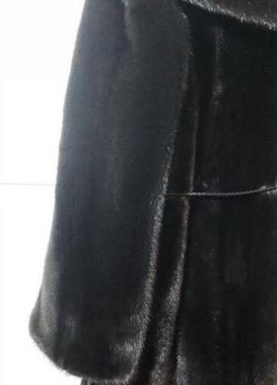 Норковая шуба с капюшоном  мех nafa2 фото