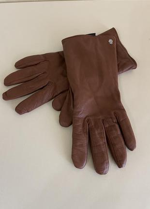 Кожаные перчатки бренд roeckl 7\55 фото