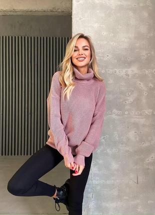 Женская свитер акрил+шерсть крупная вязка размер универсальный норма2 фото