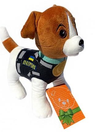 Мягкая игрушка музыкальная собака пёс патрон 25см (00114-7000)3 фото