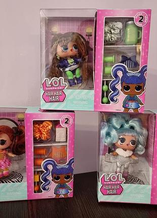 Игровой набор с куклой lol стильные прически lol surprise hair hair hair dainty darling