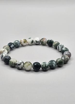Браслет из натурального камня моховый агат