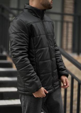 Куртка из кожзаменителя черная “skipper”1 фото