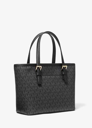 Сумочка michael kors jet set travel extra-small logo top-zip tote bag4 фото