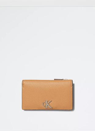 Новий гаманець calvin klein (ck minimal monogram cuoio wallet) з америкари