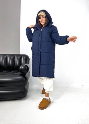 Жіноча тепла зимова куртка пальто,пуховик,женская зимняя длинная тёплая куртка,пуховик,куртка на зиму,осіння куртка пальто1 фото