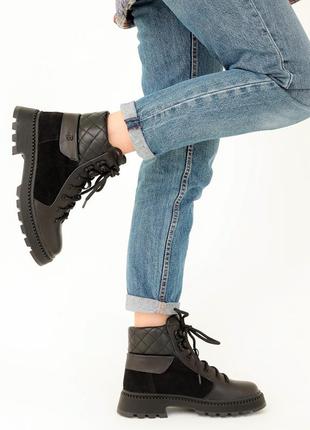 Ботиночки черные ручной работы (натуральная кожа)2 фото