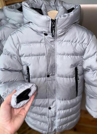 Зимова куртка, зимове пальто, зимняя куртка, удлиненная куртка3 фото