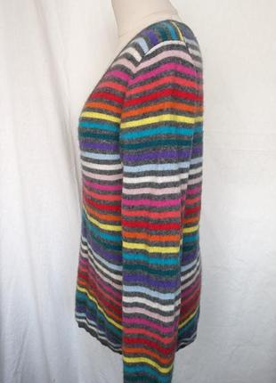 Кашемировый пуловер в цветную полоску maddison2 фото