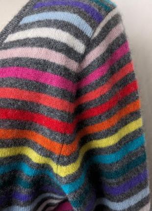 Кашемировый пуловер в цветную полоску maddison5 фото