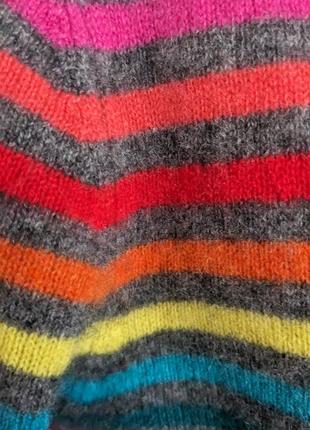 Кашемировый пуловер в цветную полоску maddison7 фото