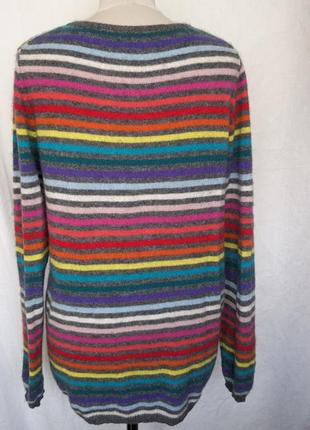 Кашемировый пуловер в цветную полоску maddison3 фото