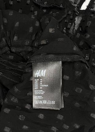 Полупрозрачная нарядная блестящая блуза с воланами и объёмными рукавами h&m zara🔥9 фото