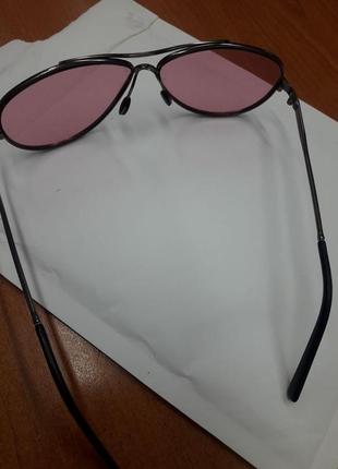 Іміджеві окуляри, окуляри з рожевими скельцями, окуляри авіатори6 фото